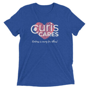 Cares Short Unisex Sleeve T shirt True Royal Triblend