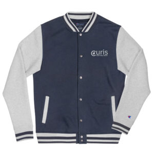 Embroidered Champion Bomber Jacket NavyOxford Grey