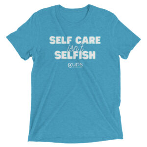 Self Care Isnt Selfish Short Sleeve T shirt Aqua Triblend