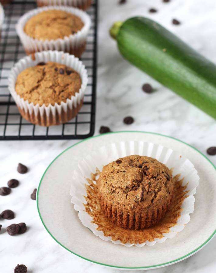 gluten free zucchini chocolate chip muffins vega recipe