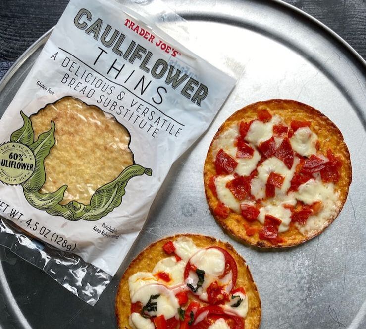 trader joes cauliflower thins pizzas